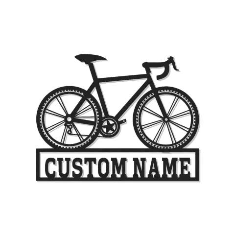 Insegna in metallo LED personalizzata per ciclisti regalo per garage o decorazione per man cave