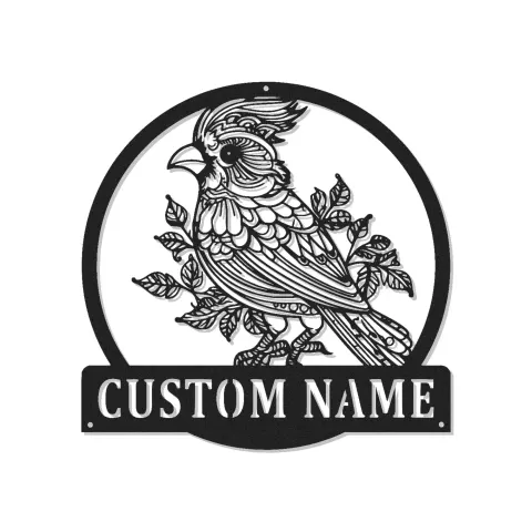 Custom Bird Led Light Metal Wall Art Personalized Nature Lover Gift Bedroom or Living Room Decor