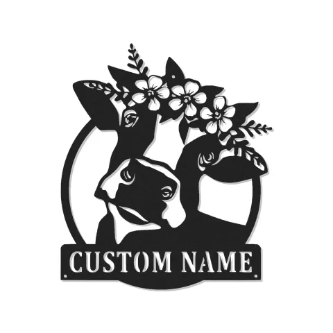 Custom Deer with Floral Crown Led Light Metal Wall Art Personalized Nature Lover Gift Bedroom or Living Room Decor