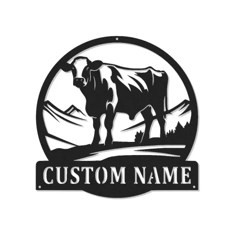 Custom Cow Led Light Metal Wall Art Farmhouse Gift for Ranchers Rustic Home Decor for Living Room