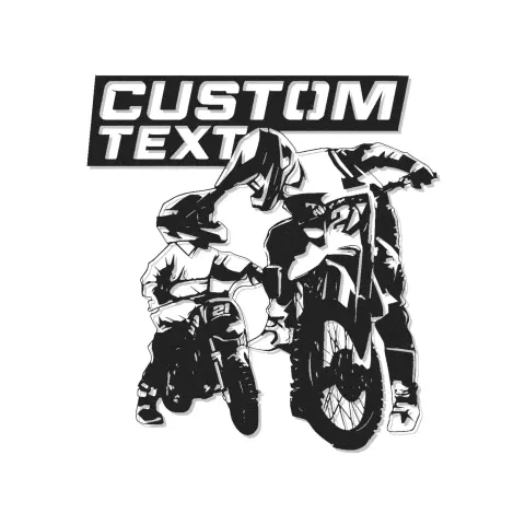 Cartel de metal LED personalizado de piloto de motocross regalo para entusiastas de motos de cross decoración de garaje o cueva de hombre 2
