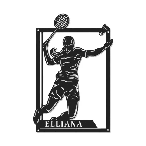 Cartel de metal personalizado con luz LED de jugador de tenis, regalo personalizado para entusiastas del tenis, decoración de sala de juegos