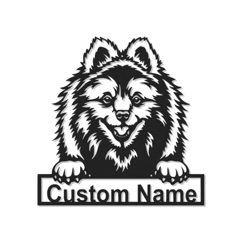 Personalized Pomeranian LED Sign | Custom Dog Name Metal Wall Art | Pet Lover Gift | Entryway Decor