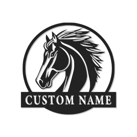Custom Horse LED Sign | Personalized Metal Wall Art | Equestrian Decor for Stable & Farmhouse | Horse Lover Gift
