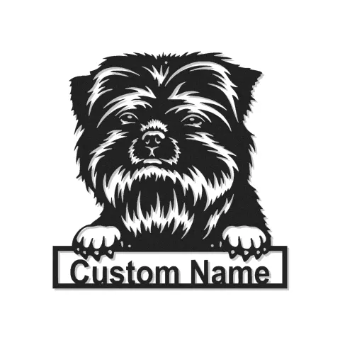 Personalisierte Shih Tzu LED-Licht Metall-Wandkunst Geschenk für Hundeliebhaber Wohnzimmer Haustierdekoration