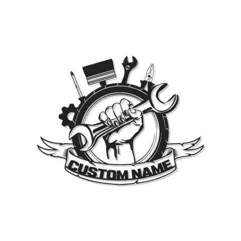 Cartel de metal LED personalizado de Herramientas de Mecánico, regalo para entusiastas de coches, señalización de decoración de garaje