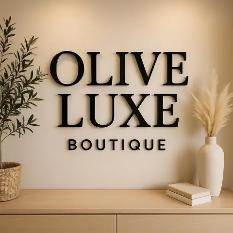 Custom 3D Business Logo Sign | Laser Cut Acrylic & Metal Reception Wall Art | Salon & Office alternate view