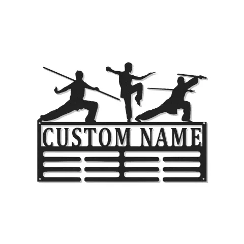 Custom Martial Arts Metal Wall Art | Personalized Kung Fu LED Sign | Dojo & Karate School Decor Gift