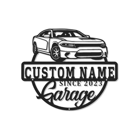 Custom LED Garage Sign | Personalized Metal Wall Art | Automotive Decor | Mechanic Gift For Him | Car Enthusiast Mancave