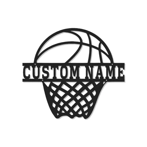 Décoration murale en métal personnalisée panier de basketball avec rétroéclairage LED cadeau sportif personnalisé pour athlètes décoration de salle de jeu