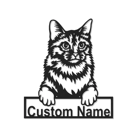 Cartel de metal LED de gato personalizado, regalo para amantes de los gatos, decoración para salón o dormitorio