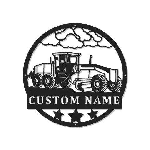 Décoration murale en métal personnalisée avec rétroéclairage LED de tracteur - Cadeau pour agriculteurs - Décor de ferme pour passionnés de tracteurs
