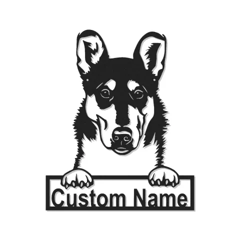 Cartel de metal LED personalizado de pastor alemán, regalo para amantes de los perros, decoración para la sala de estar 3