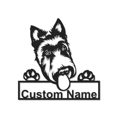 Custom German Shepherd Led Light Metal Wall Art Personalized Dog Lover Gift Living Room or Pet Area Decor
