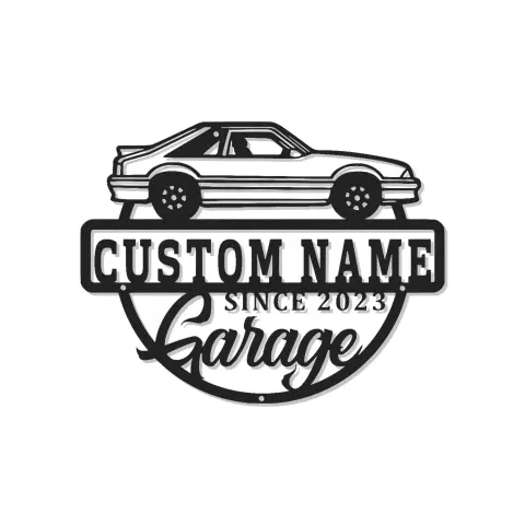 Cartel de metal personalizado con luz LED de garaje para coches, regalo para entusiastas de coches, decoración de garaje