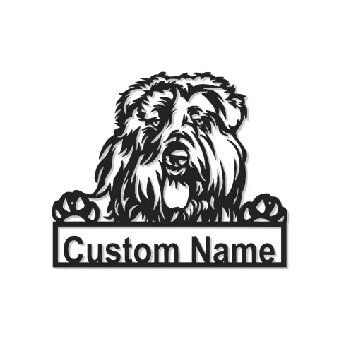 Cartel LED de Old English Sheepdog | Decoración mural de metal personalizada | Regalo personalizado para amantes de los perros | Decoración con nombre de mascota