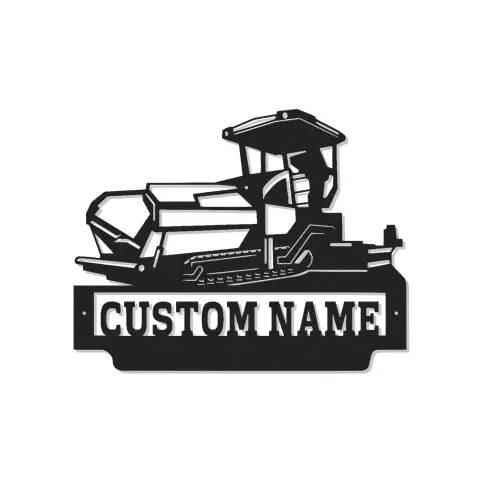 Cartel de metal LED de bulldozer personalizado, regalo para entusiastas de la construcción, decoración de garaje u oficina