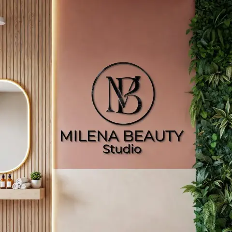 Custom Acrylic 3D Wall Sign | Personalized Beauty Studio Logo | Modern Salon & Spa Reception Branding | Esthetician Decor