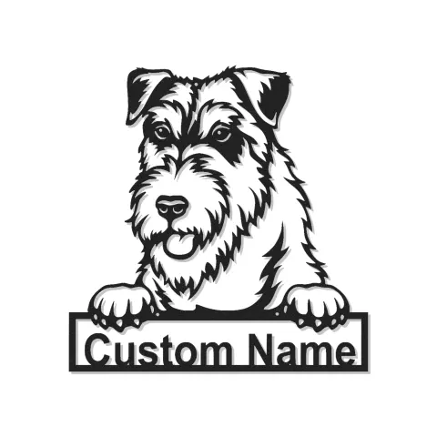 Custom Schnauzer Led Light Metal Wall Art Personalized Dog Lover Gift Living Room Pet Decor 4
