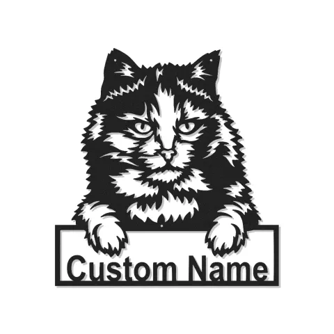Décoration murale en métal personnalisée en forme de silhouette de chat avec rétroéclairage LED - Cadeau pour les amoureux des animaux - Décor de salon