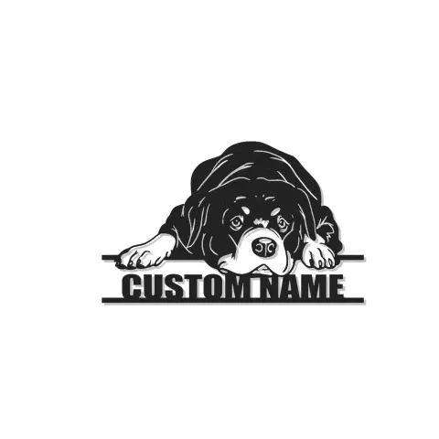 Cartel de metal LED personalizado para perros, regalo para amantes de los perros, decoración de salón