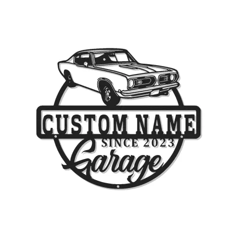 Custom Classic Car Led Light Metal Wall Art Personalized Garage Gift for Him Man Cave Decor