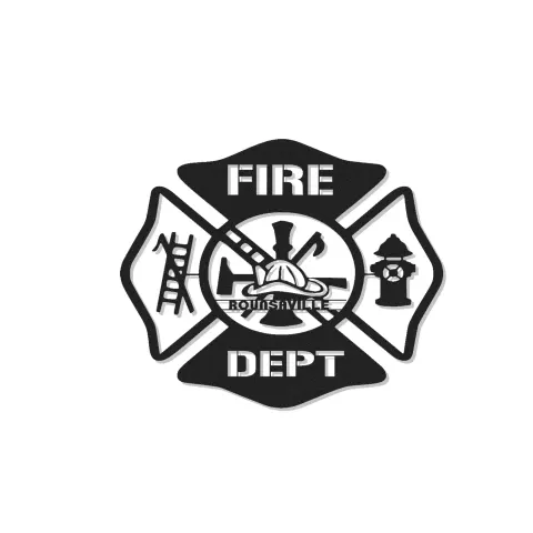 Individuelles Feuerwehr LED Schild | Personalisierte Metall-Wandkunst | Feuerwehrstation Dekoration & Feuerwehrmann Geschenk