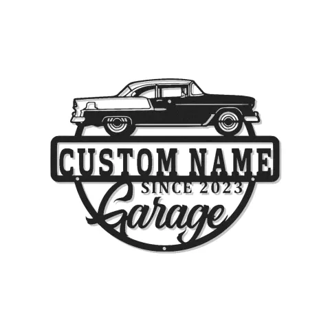 Custom Classic Car Led Light Metal Wall Art Personalized Garage Gift for Him Man Cave Decor 6