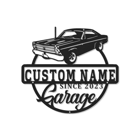 Custom Classic Car Led Light Metal Wall Art Personalized Garage Gift for Him Man Cave Decor 4