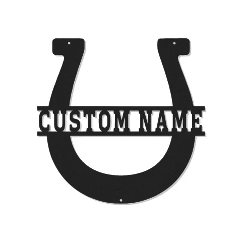 Personalisierte Hufeisen-Schild mit LED | Individuelle Metall-Wandkunst | Rustikale Bauernhaus- und Stall-Dekoration | Geschenk für Pferdeliebhaber