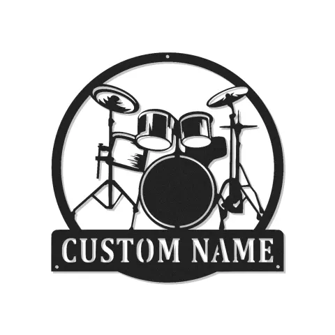 Cartel de metal LED de batería personalizado Regalo para músico Decoración de estudio o sala de música 1