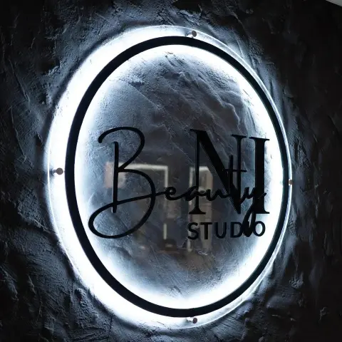 Custom LED Neon Business Sign | Clear Acrylic | Personalized 3D Illuminated Display for Salon & Office Decor