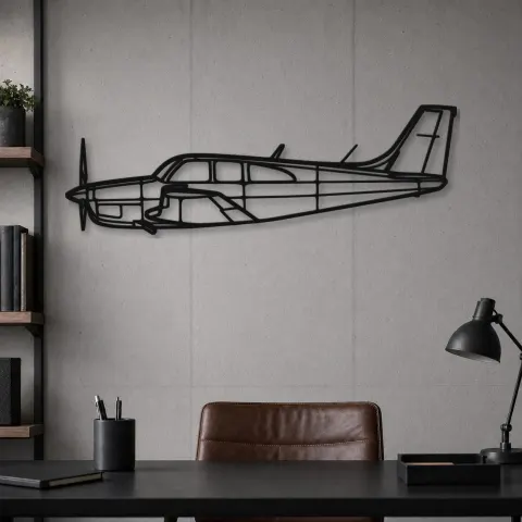 Vue alternative de Silhouette en métal d'avion C33, Décoration murale en métal, Décor aéronautique, Cadeau pour aviateur