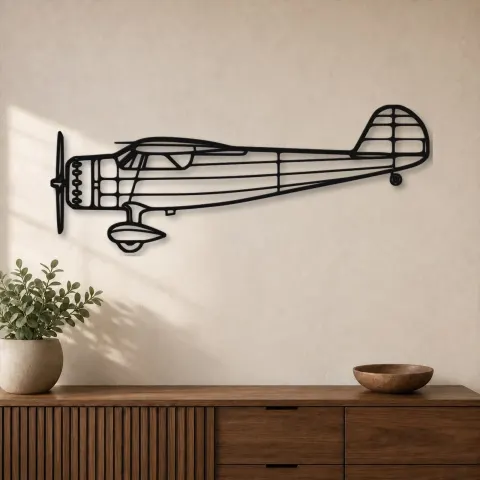 Silhouette d'avion C-165 en métal, Décoration murale en métal, Décor aéronautique, Décor d'aviation
