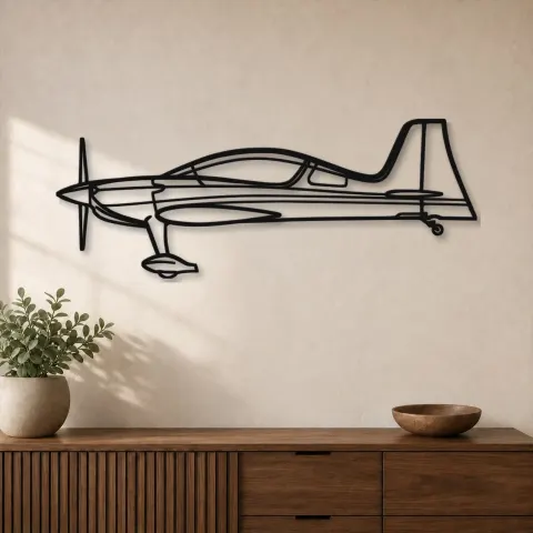 Silhouette en métal d'avion Gamebird GB1, décoration murale en métal, décoration aéronautique, décoration d'aviation