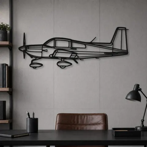 Vue alternative de Silhouette d'avion AG-5B Tiger en métal, décoration murale en métal, décoration aéronautique, décoration d'aviation