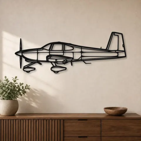 Silhouette de l'avion RV-10 en métal, décoration murale en métal, décoration aéronautique, décoration d'aviateur