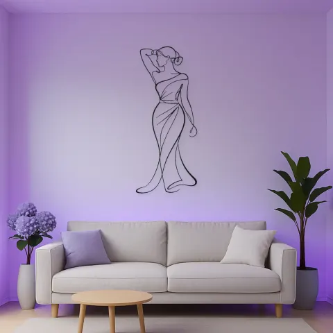 Moderne Venus Mode Metall-Wandkunst | Klassische Figuren-Dekoration alternative Ansicht