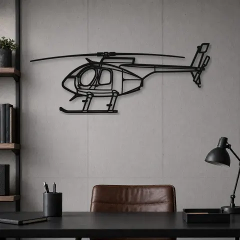 Vue alternative de Silhouette d'avion en métal 530F, décoration murale en métal, décoration aéronautique, cadeau pour pilote