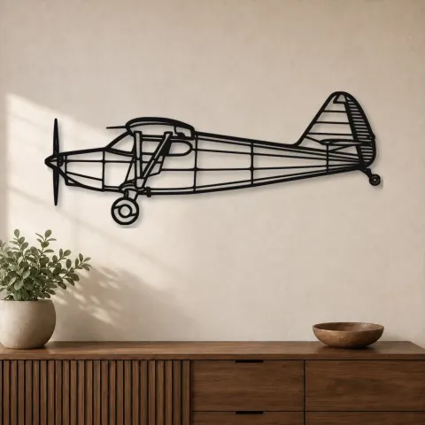 Silhouette d'avion en métal 1947 108-2, Décoration murale en métal, Décor aéronautique, Décorateur aviateur