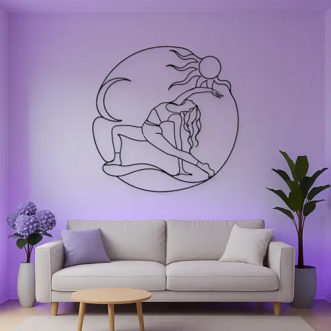 Vue alternative de Décoration murale en métal Wild Thing Arc | Décor mural pour le yoga et la méditation