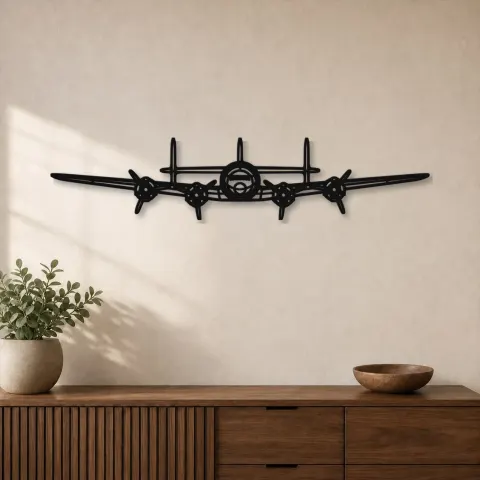 Silhouette en métal d'avion L-749A, décoration murale en métal, décoration aéronautique, décoration d'aviation
