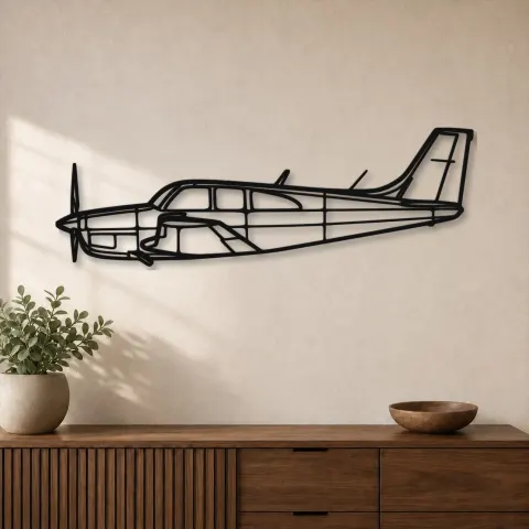 Silhouette en métal d'avion C33, Décoration murale en métal, Décor aéronautique, Cadeau pour aviateur