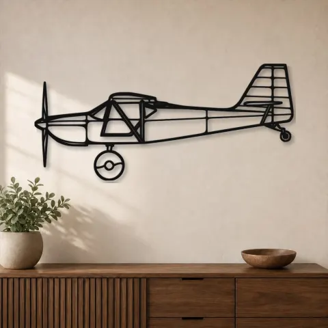 Silhouette en métal d'avion Kitfox 5, décoration murale en métal, décoration aéronautique, décoration d'aviation