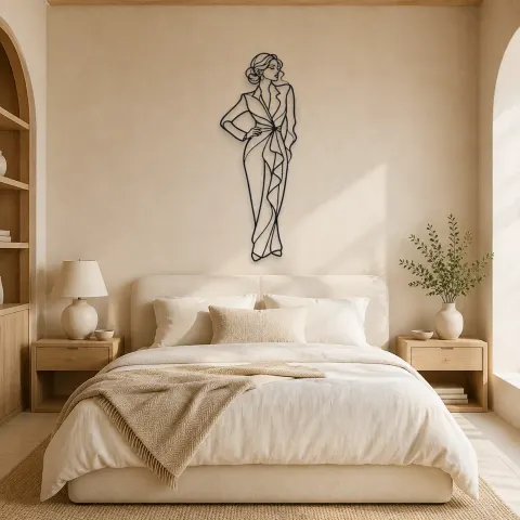Vue alternative de Décoration murale en métal Main Confiante sur la Hanche | Décor romantique pour couple