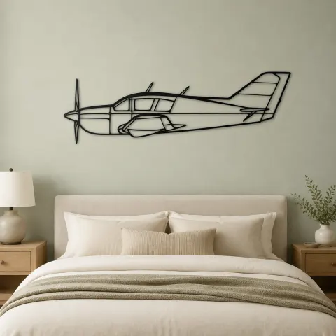 Vue alternative de Silhouette en métal du Viking 17-31A, Décoration murale en métal, Décor aéronautique, Décorateur aviateur