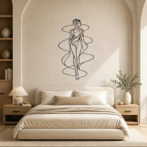 Vue alternative de Décoration murale en métal Muse Spirale de Podium | Décor mural Figure de Mode