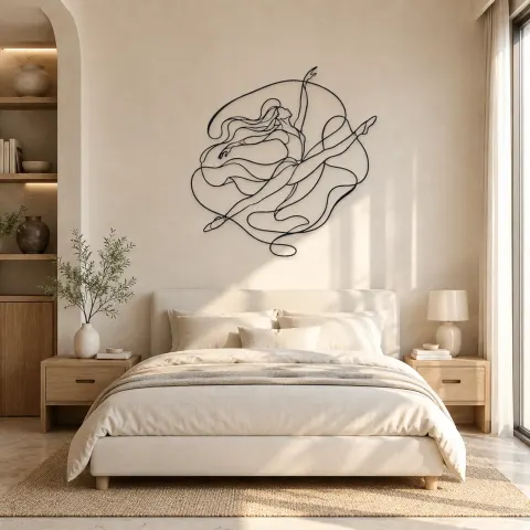 Vue alternative de Décoration murale en métal Modern Dance Reach | Décor mural danse