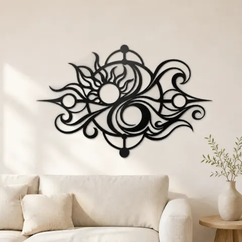 Balance of Opposites Metal Wall Art | Modern Abstract Metal Decor