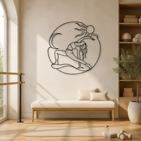 Décoration murale en métal Wild Thing Arc | Décor mural pour le yoga et la méditation